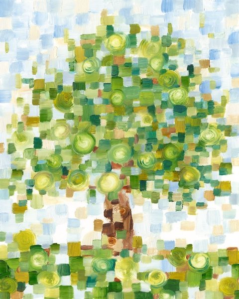 Quilted Tree II by Ethan Harper - Hand-Painted Oil Painting Reproduction