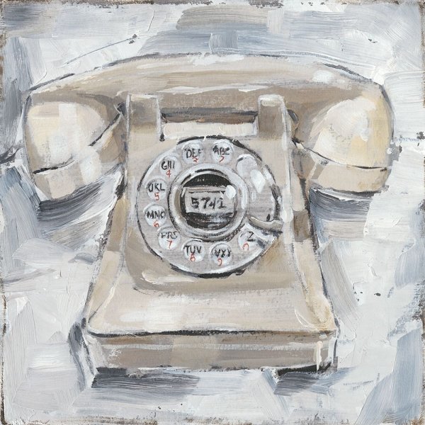Main Product Photo of Retro Phone II Painting by Ethan Harper