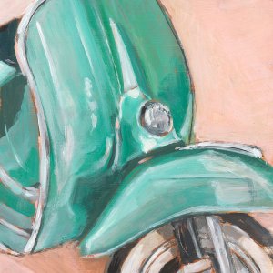 Retro Scooter IV Oil painting by Ethan Harper
