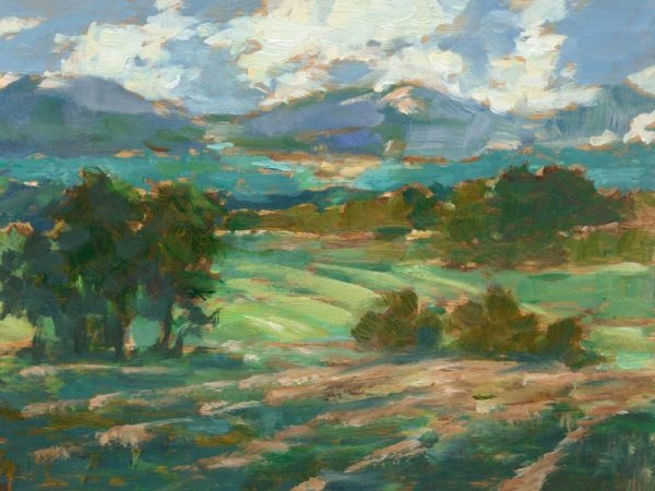 Rolling Farmland I by Ethan Harper - Hand-Painted Oil Painting Reproduction