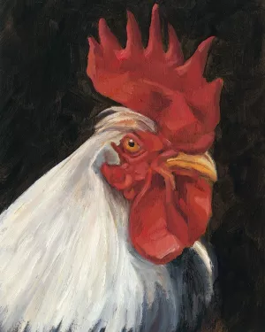 Rooster Portrait I by Ethan Harper Oil Painting