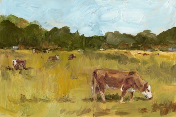 Rural View I by Ethan Harper - Hand-Painted Oil Painting Reproduction