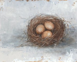 Rustic Bird Nest II by Ethan Harper Oil Painting