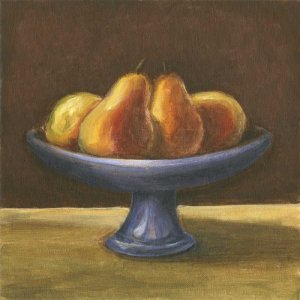 Rustic Fruit Bowl IV by Ethan Harper Oil Painting