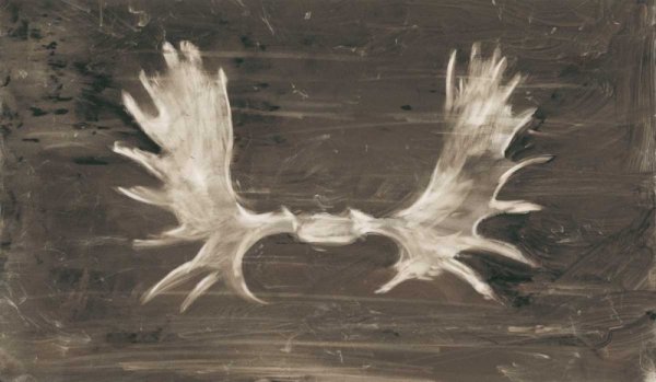Rustic Moose Mount I by Ethan Harper - Hand-Painted Oil Painting Reproduction