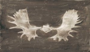 Rustic Moose Mount II by Ethan Harper Oil Painting