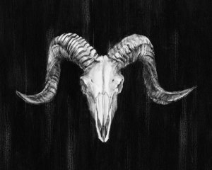 Rustic Ram Mount I by Ethan Harper Oil Painting