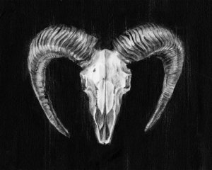 Rustic Ram Mount II by Ethan Harper Oil Painting