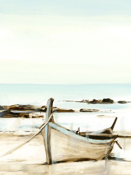 Rustic Row Boat II by Ethan Harper - Hand-Painted Oil Painting Reproduction
