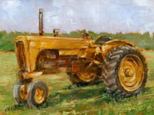 Rustic Tractors IV by Ethan Harper Oil Painting