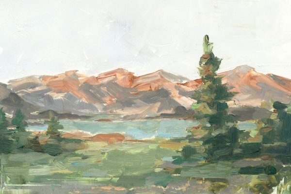 Rusty Mountains II by Ethan Harper - Hand-Painted Oil Painting Reproduction