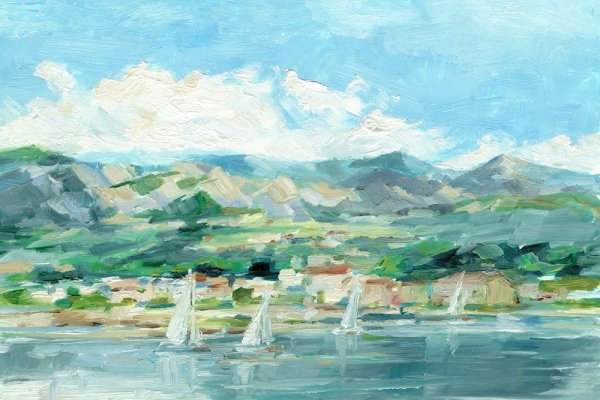 Main Product Photo of Sailing Along the Coast II Painting by Ethan Harper
