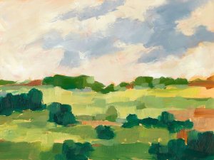 Scattered Trees I Oil painting by Ethan Harper