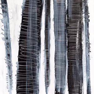 Scribble Birches I by Ethan Harper Oil Painting