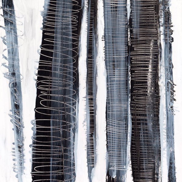 Scribble Birches I by Ethan Harper - Hand-Painted Oil Painting Reproduction