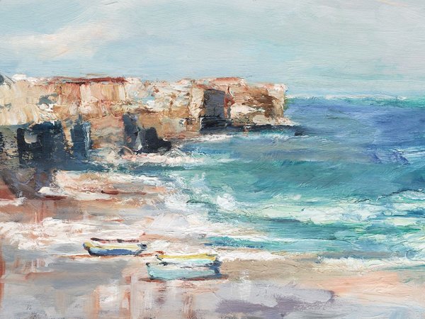 Sea Cliff Study I by Ethan Harper - Hand-Painted Oil Painting Reproduction