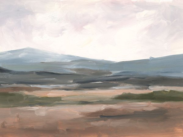 Serene Mountain Study I by Ethan Harper - Hand-Painted Oil Painting Reproduction