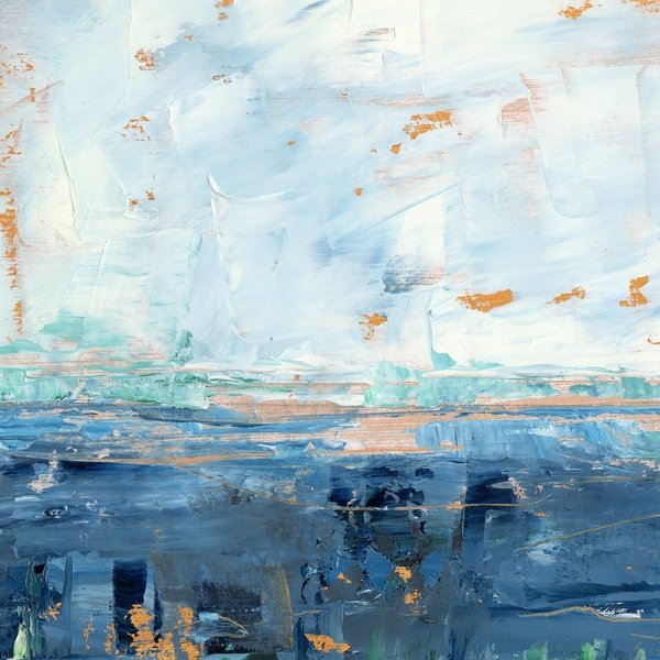 Serene Seascape II by Ethan Harper - Hand-Painted Oil Painting Reproduction