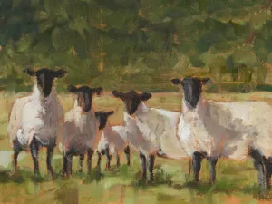Sheep Family II by Ethan Harper Oil Painting