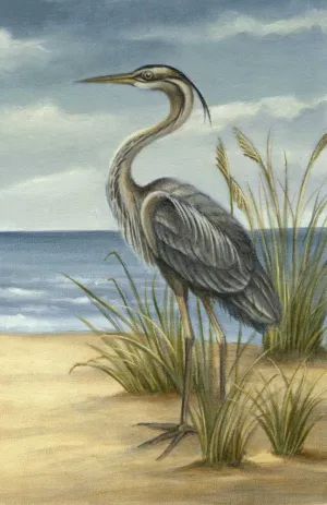 Shore Bird II Oil Painting by Ethan Harper - Contemporary