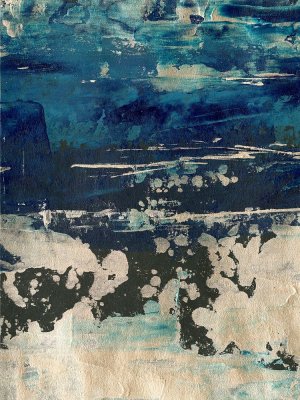 Silver Surf I Oil Painting by Ethan Harper - Contemporary