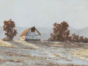 Snow Covered Hillside I Oil Painting by Ethan Harper - Contemporary
