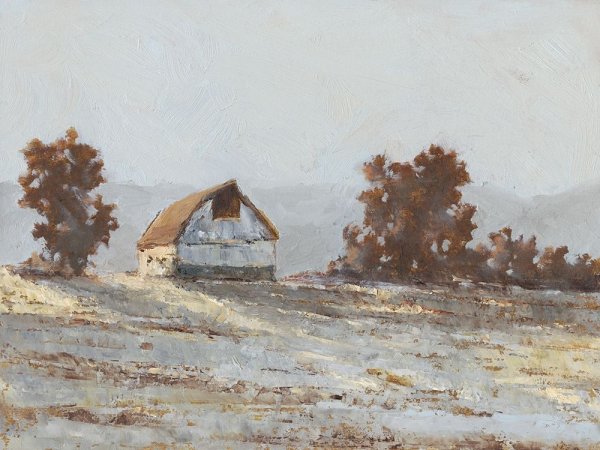 Snow Covered Hillside I by Ethan Harper - Hand-Painted Oil Painting Reproduction
