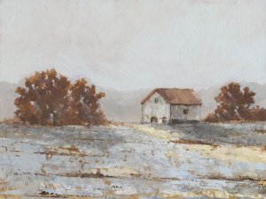 Snow Covered Hillside II by Ethan Harper Oil Painting