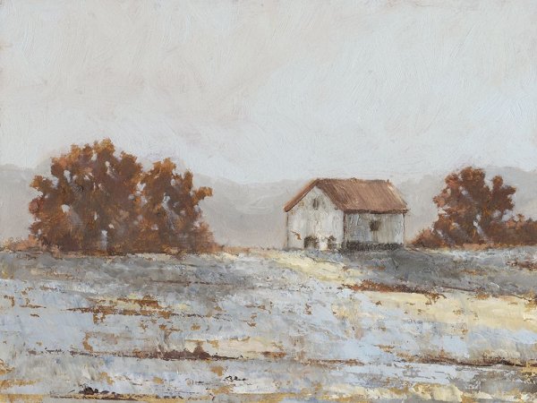Snow Covered Hillside II by Ethan Harper - Hand-Painted Oil Painting Reproduction