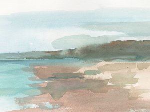 Soft Shore Horizon II by Ethan Harper Oil Painting