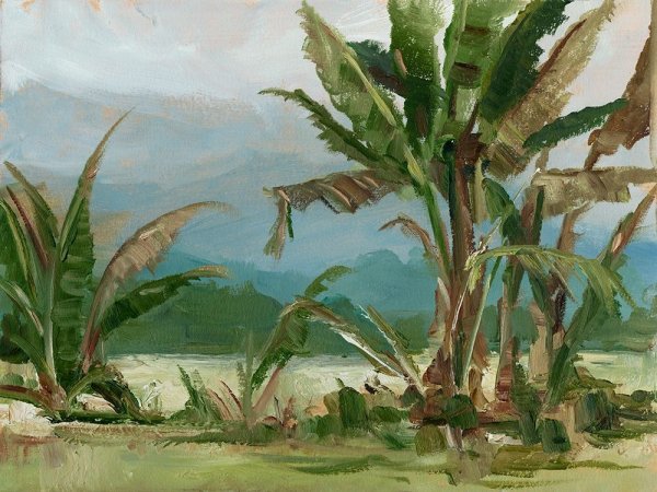 Main Product Photo of Southern Palms II Painting by Ethan Harper