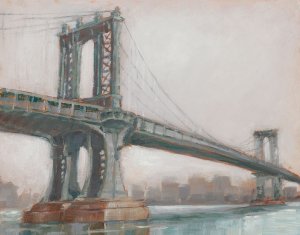 Spanning the East River II by Ethan Harper Oil Painting
