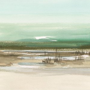 Sparkling Marsh I Oil painting by Ethan Harper