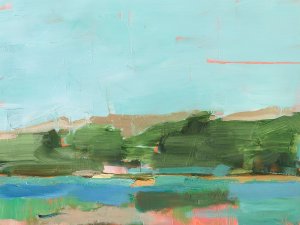 Spring River Crossing II Oil painting by Ethan Harper
