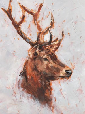 Stag Study II by Ethan Harper Oil Painting