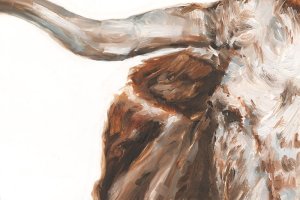 Steer Clear I by Ethan Harper Oil Painting
