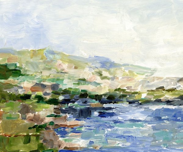 Summer Cove I by Ethan Harper - Hand-Painted Oil Painting Reproduction