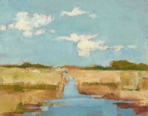 Summer Wetland I Oil painting by Ethan Harper