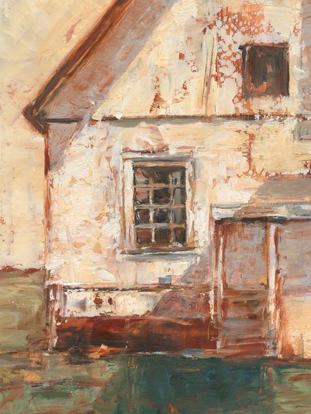 Main Product Photo of Sunlit Barn II Painting by Ethan Harper