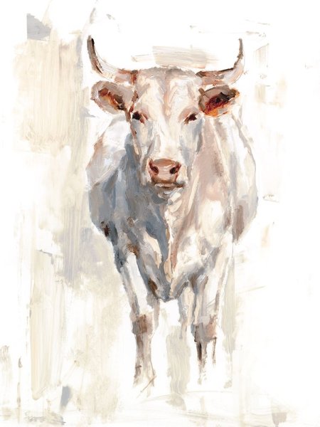 Sunlit Cows II by Ethan Harper - Hand-Painted Oil Painting Reproduction