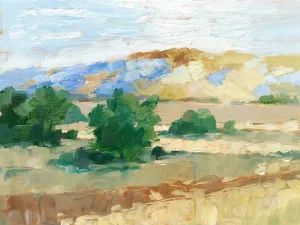Sunny Field I Oil Painting by Ethan Harper - Contemporary