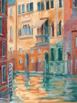 Sunset on the Canal II by Ethan Harper Oil Painting