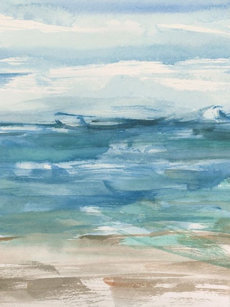Main Product Photo of Surf & Turf Horizon I Painting by Ethan Harper