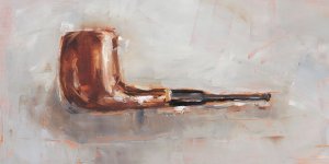 This is a Pipe I by Ethan Harper Oil Painting