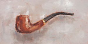 This is a Pipe II by Ethan Harper Oil Painting