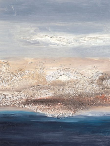 Main Product Photo of Tidal Seafoam Horizon I Painting by Ethan Harper