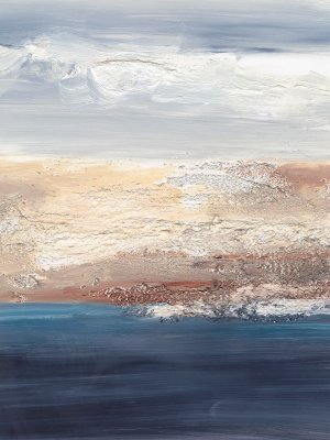 Tidal Seafoam Horizon II by Ethan Harper Oil Painting