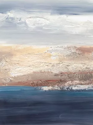 Tidal Seafoam Horizon II by Ethan Harper Oil Painting