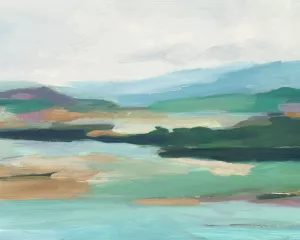 Tranquil Colored Coast I by Ethan Harper Oil Painting