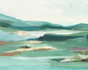Tranquil Colored Coast II by Ethan Harper Oil Painting